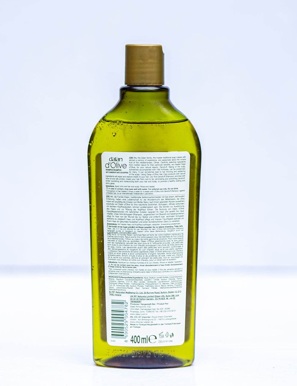 Pure Olive Oil Nourishing Shampoo (Anti-Dandruff) 400ml - Hiba's Collection