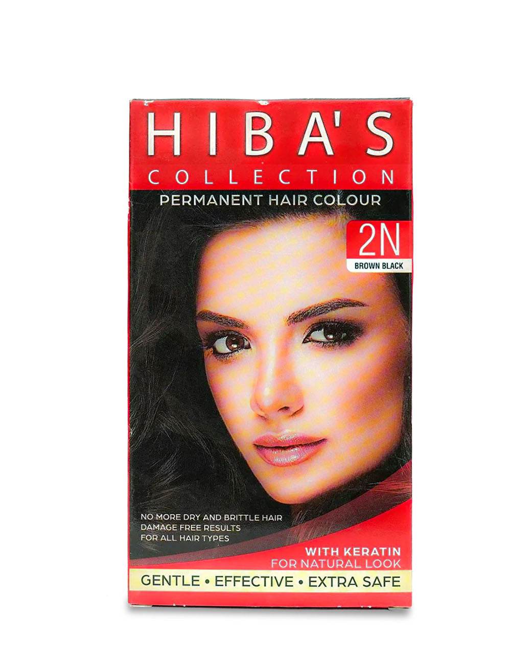 Hiba's Collection Hair Color 2N Brown Black (60-ml) - Hiba's Collection