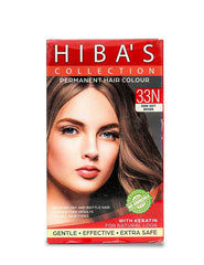Hiba's Collection Hair Color 33N Dark Soft Brown (60-ml) - Hiba's Collection