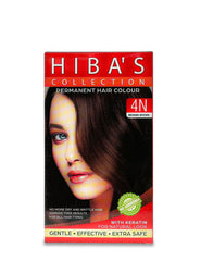 Hiba's Collection Hair Color 4N Medium Brown (60-ml) - Hiba's Collection