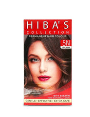 Hiba's Collection Hair Color 5N Light Brown (60-ml) - Hiba's Collection