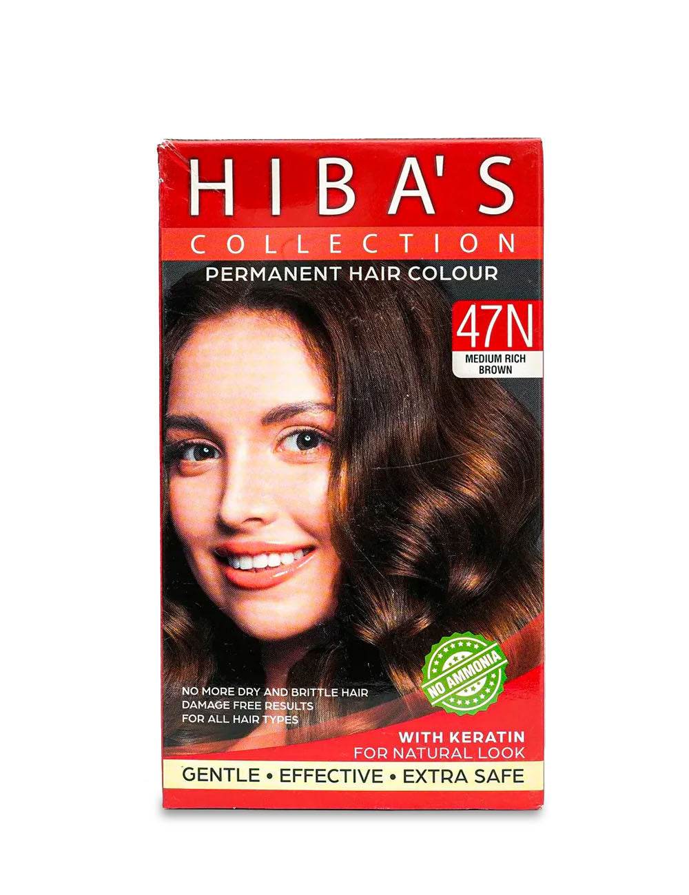 Hiba's Collection Hair Color 47N Medium Rich Brown (60-ml) - Hiba's Collection