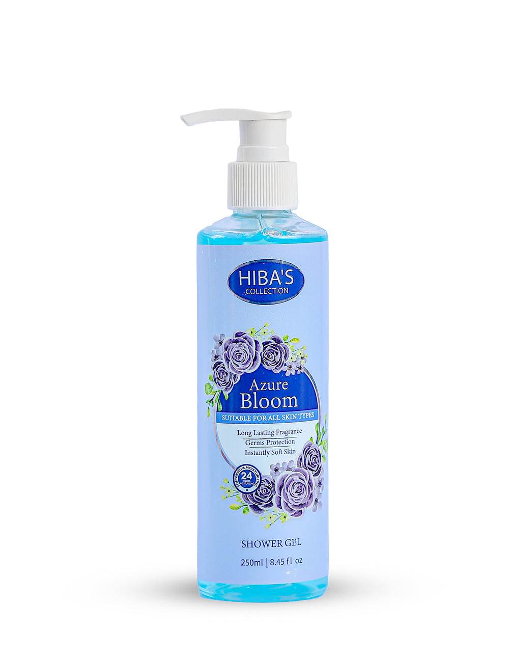 Azure Bloom Shower Gel 250ml - Hiba's Collection