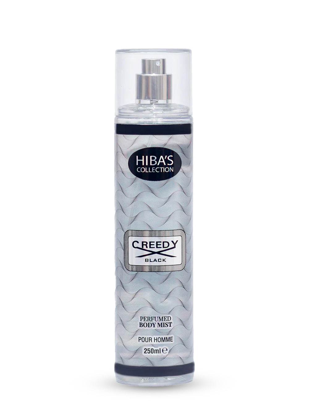Hiba's Collection (Creedy Black Body Mist For Men) 250ml - Hiba's Collection