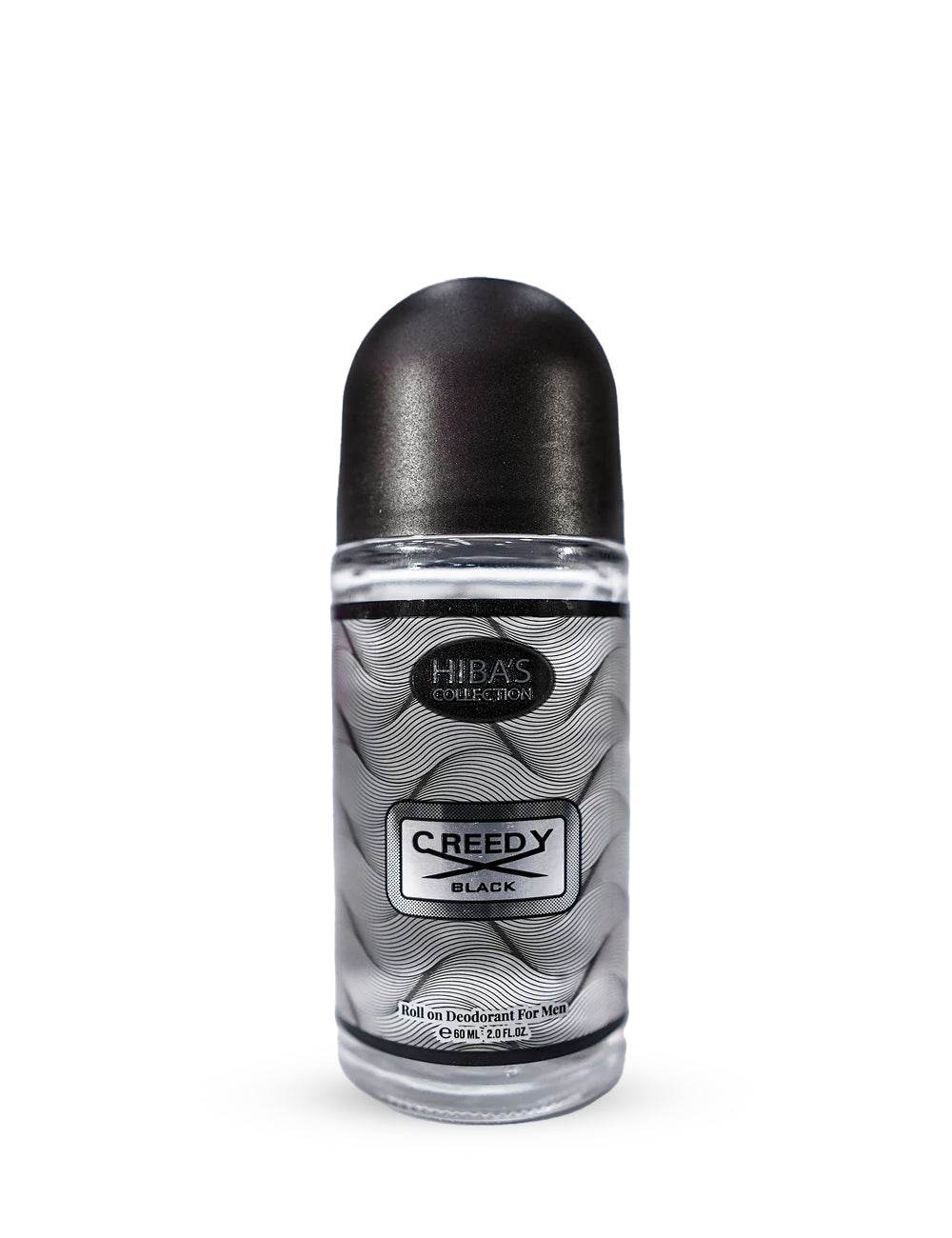 Hiba's collection (Creedy Black Roll On Deodorant For Men) 60ml - Hiba's Collection