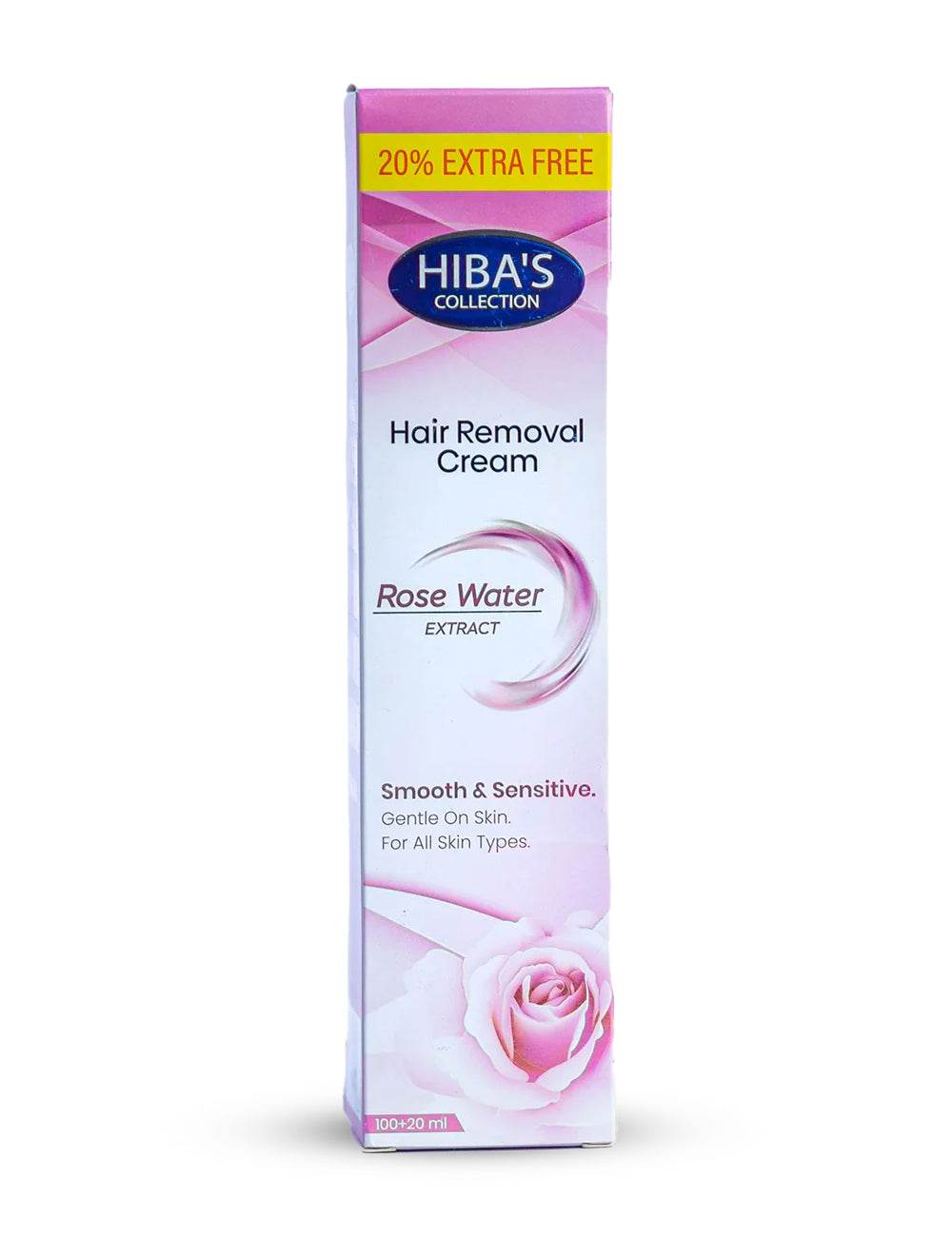 Hiba's Collecton Hair Removing Cream (Rose Water extract) 120 ml - Hiba's Collection
