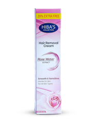 Hiba's Collecton Hair Removing Cream (Rose Water extract) 120 ml - Hiba's Collection