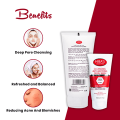 Hiba's Collection(Cleansing Anti-Bacterial) Facial Wash 150ml - Hiba's Collection