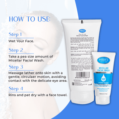 Hiba's Collection (Micellar) Facial Wash 150ml - Hiba's Collection