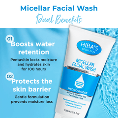 Hiba's Collection (Micellar) Facial Wash 150ml - Hiba's Collection