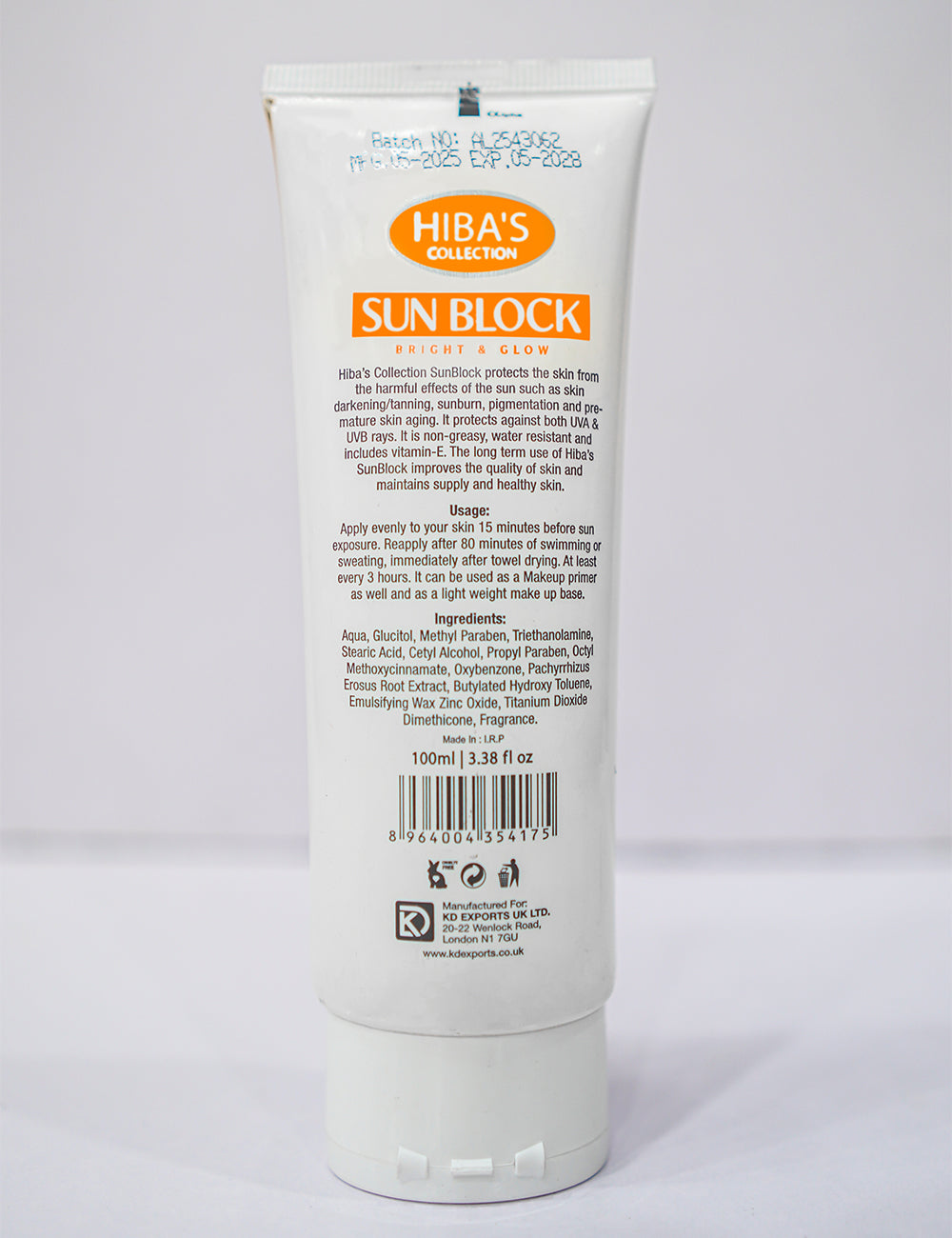 Hiba's Collection Sun Block (Spf 90+) 100 ml