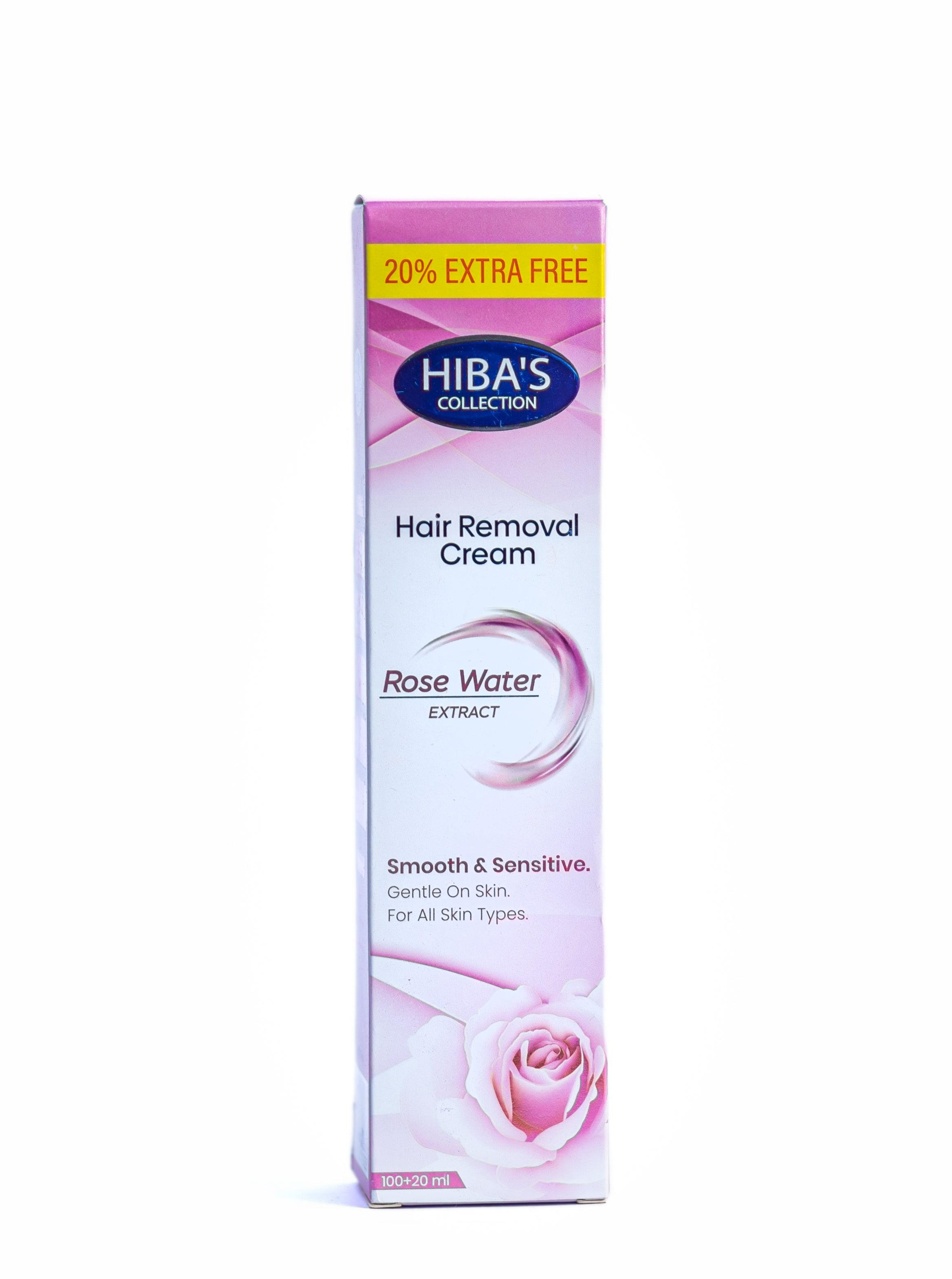 Hiba's Collecton Hair Removing Cream (Rose Water) extract) 120 ml