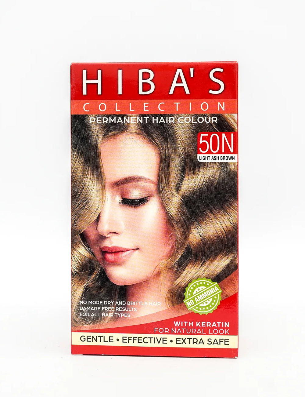 Hibas'c Hair Color 50N Light ASH Brown (60-ml)