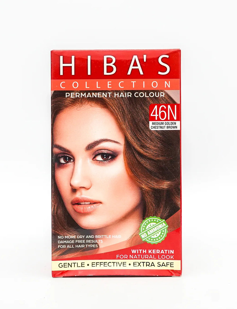 Hibas'c Hair Color 46N Medium Golden  Chestnut Brown (60-ml)