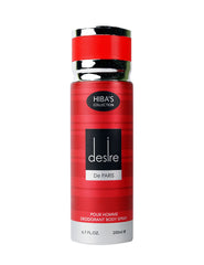 Hiba's Collection (Desire De Paris  Body Spray For Men) 200ml