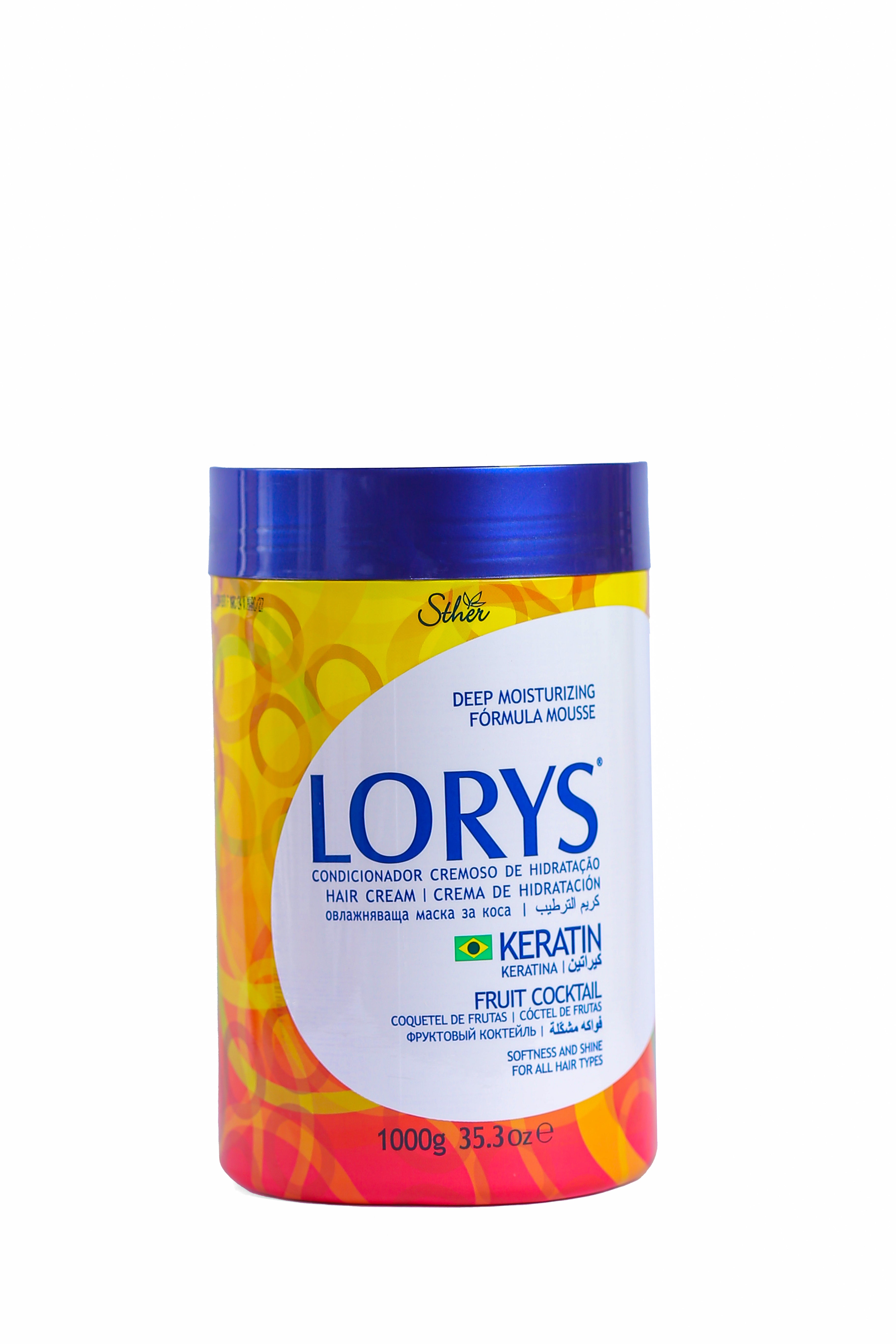 Lorys Keratin Fruit Cocktail Hair Cream, For All Hair Types, 1000g