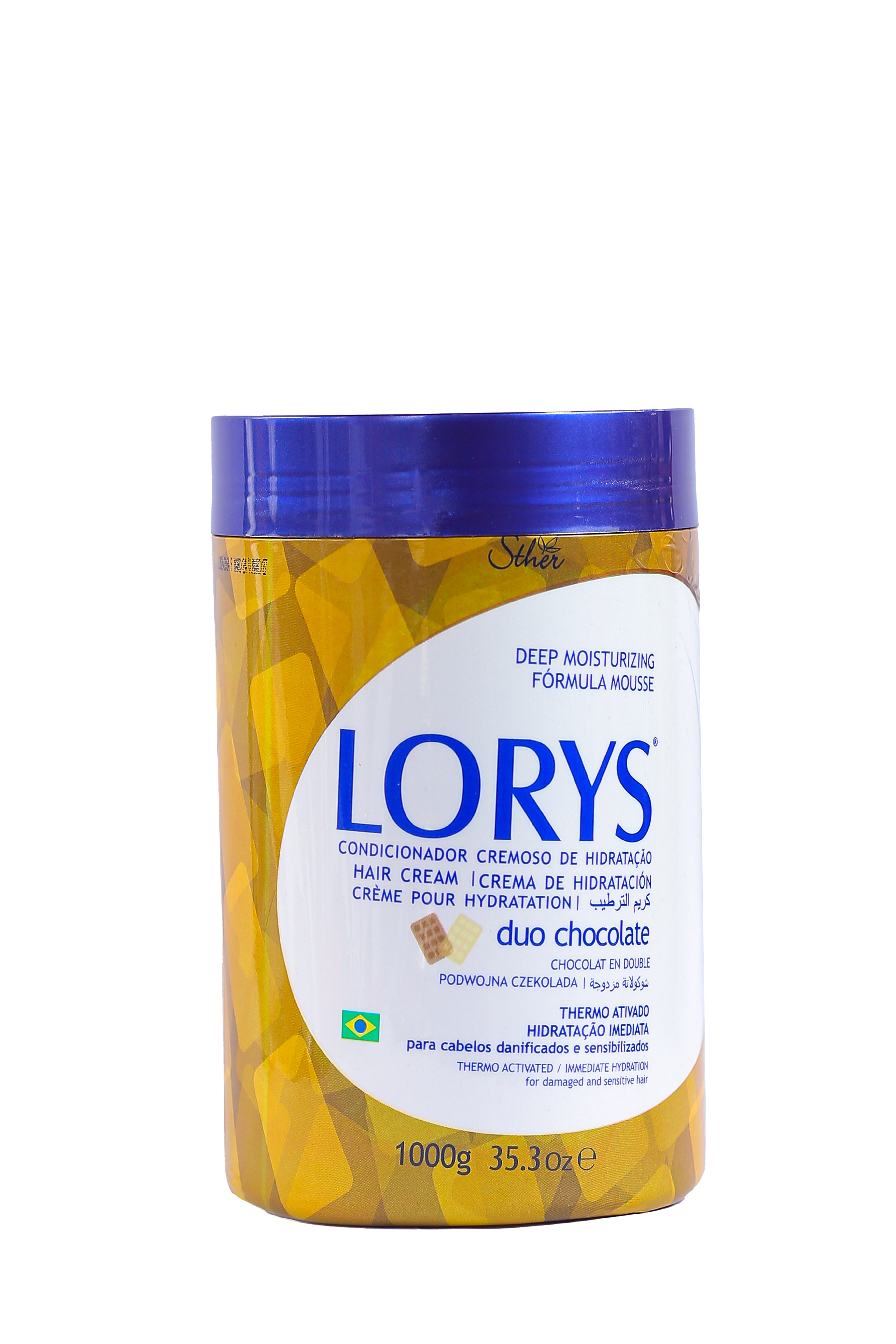 Lorys Keratin duo chocolate Hair Cream, For All Hair Types, 1000g