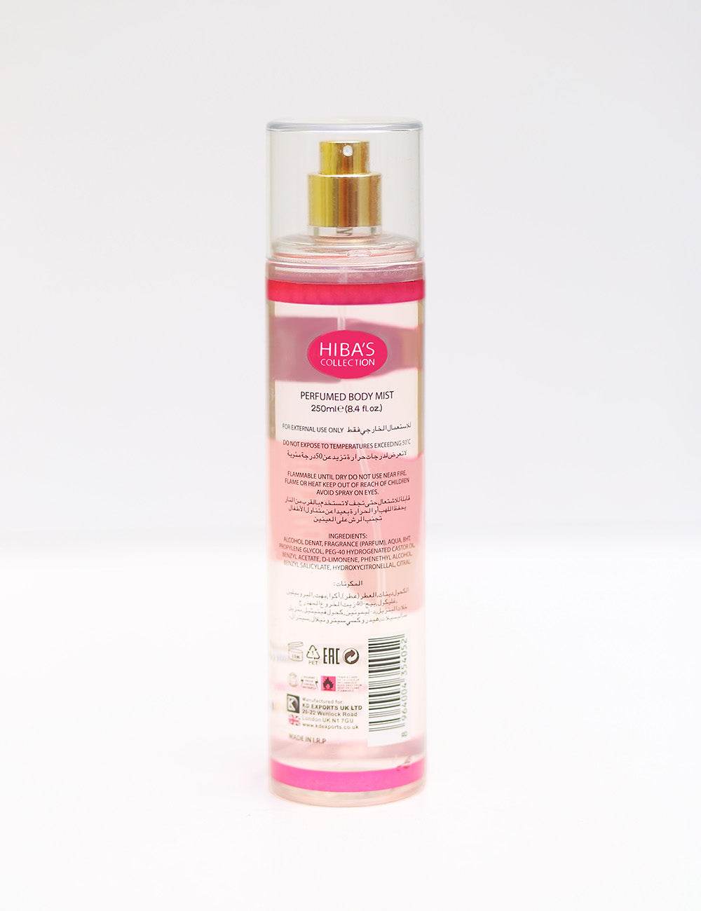 Hiba's Collection (Love Cost Pink Touch Body Mist For Women) 250ml - Hiba's Collection