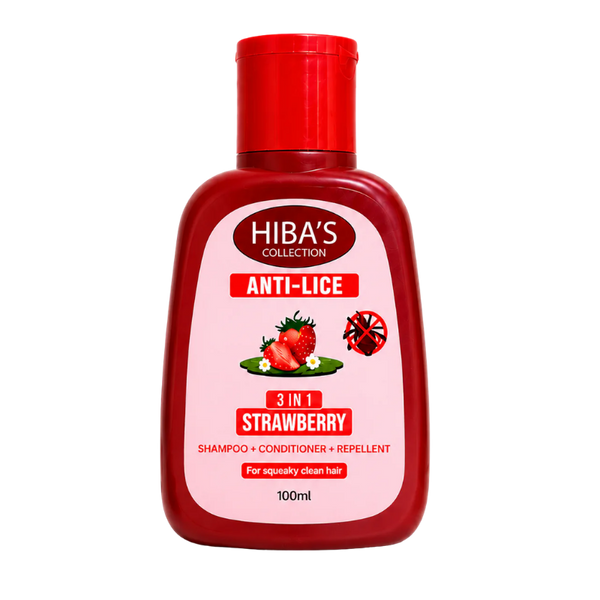 Hiba's Collection Anti Lice (3 in 1 ) Strawberry Shampoo 100ml