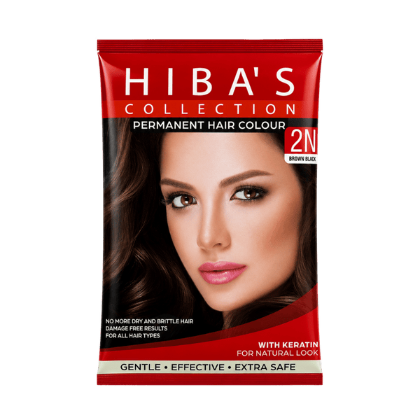 Hiba's Collection HAIR  COLOR 2N BROWN 20 ML (S)