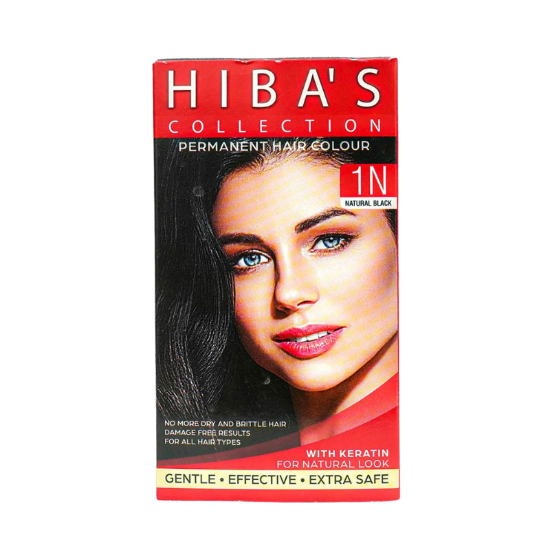 Hiba's Collection Hair Color 1N Natural Black (60-ml)