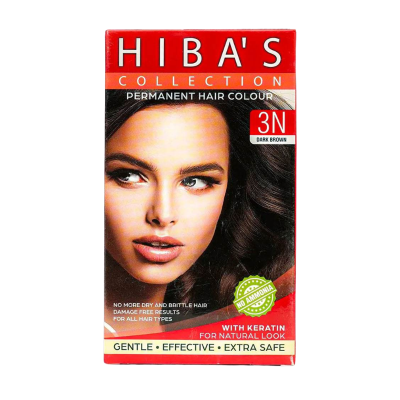 Hiba's Collection Hair Color 3N Dark  Brown (60-ml)
