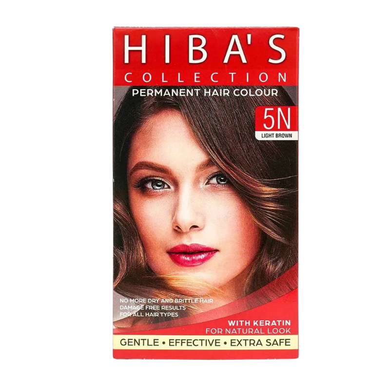 Hiba's Collection Hair Color 5N Light Brown (60-ml)