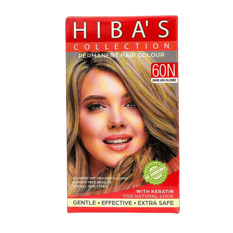 Hiba's Collection Hair Color 60N Dark ASH Blonde (60-ml)