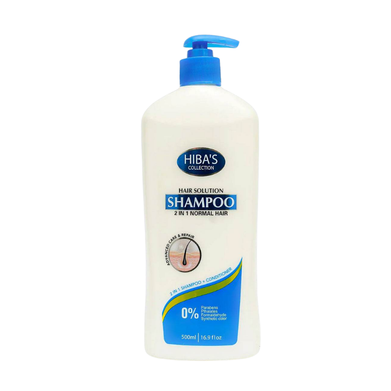 Hiba's Collection Shampoo (2 IN 1 Normal Hair) 500ml