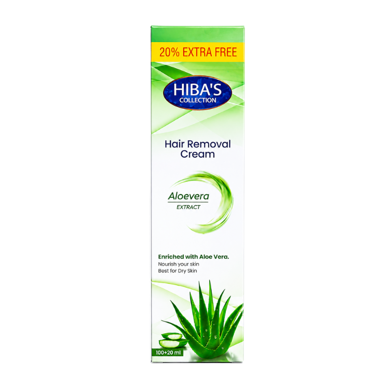 Hiba's Collecton Hair Removing Cream (Alovera extract) 120 ml