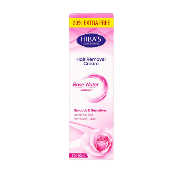 Hiba's Collection Hair Removal Cream (Rose Water Extract) 60ml