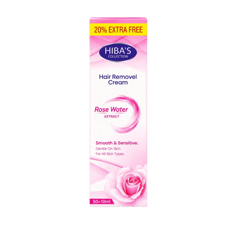Hiba's Collecton Hair Removing Cream (Rose Water extract) 60 ml