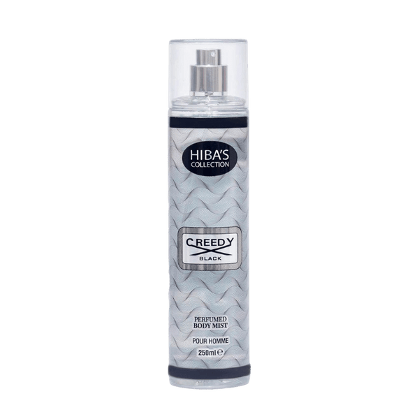 Hiba's Collection (Creedy Black Body Mist For Men) 250ml