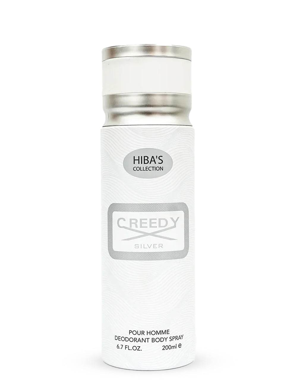 Hiba's Collection (Creedy Silver Body Spray For Men) 200ml - Hiba's Collection