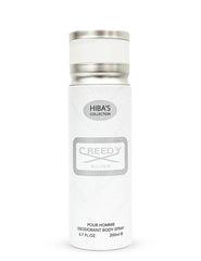 Hiba's Collection (Creedy Silver Body Spray For Men) 200ml - Hiba's Collection
