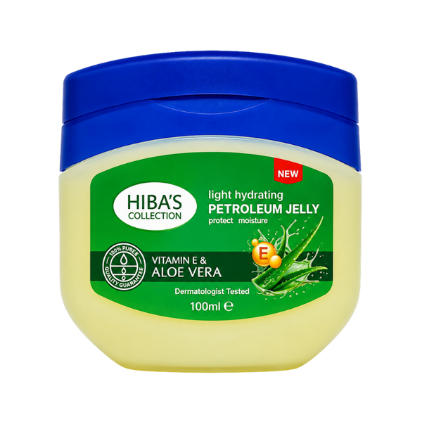 Hiba's Collection Petroleum Jelly (Vitamin E & Aloe vera 100ml)
