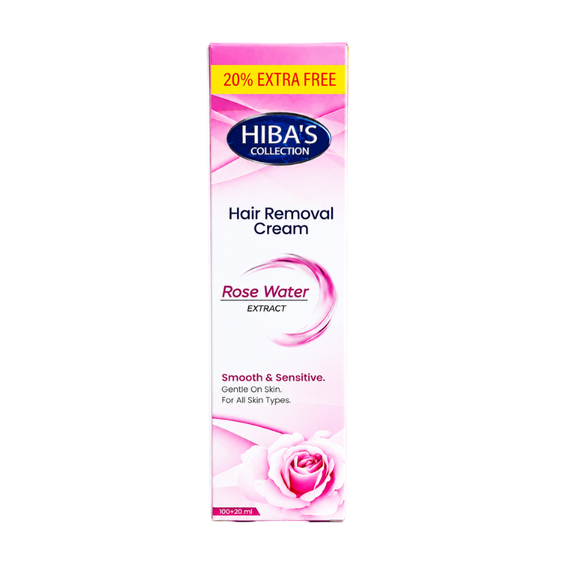Hiba's Collecton Hair Removing Cream (Rose Water extract) 120 ml