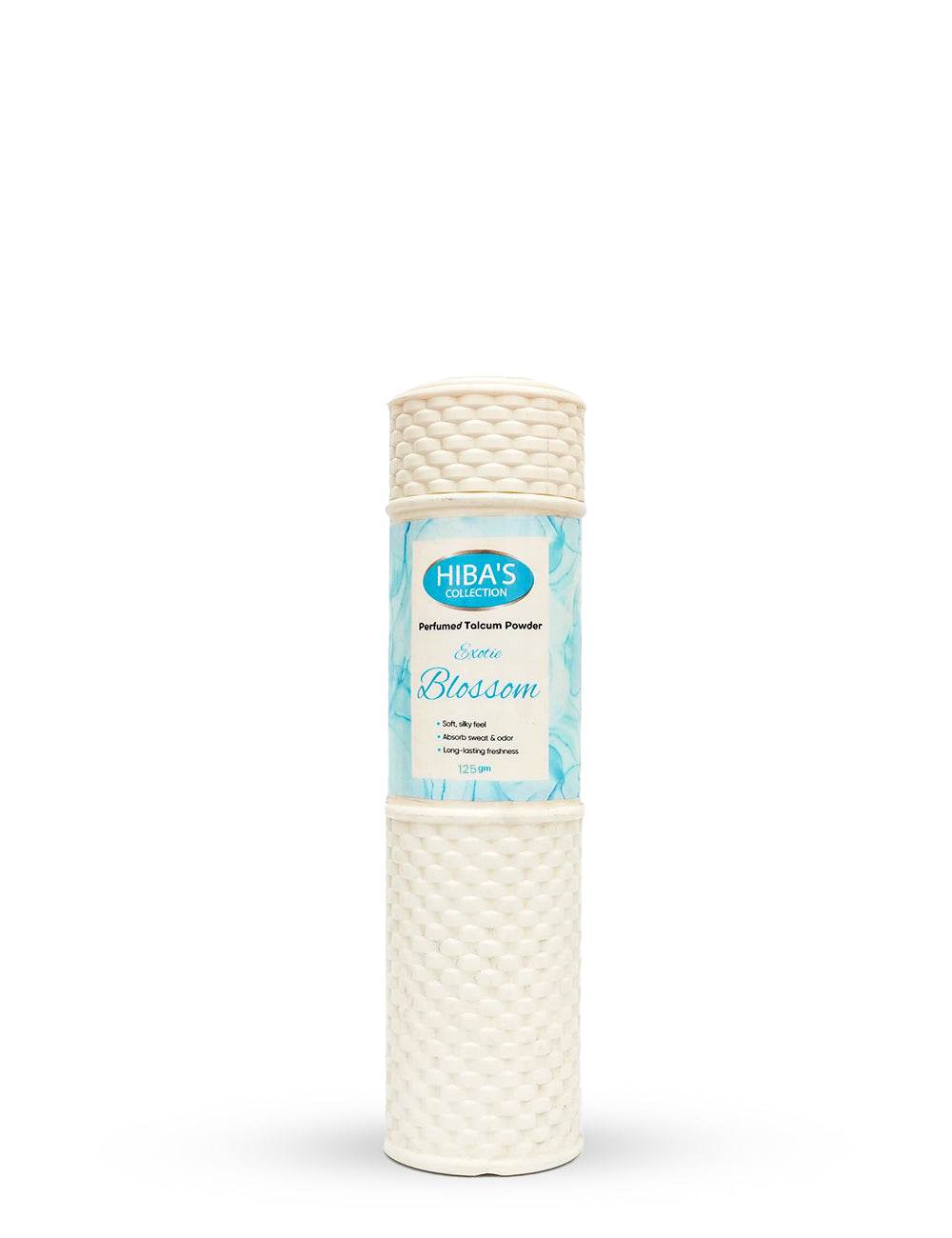 Hibas Collection Talcum Powder Exotie Blossom 125 gm - Hiba's Collection