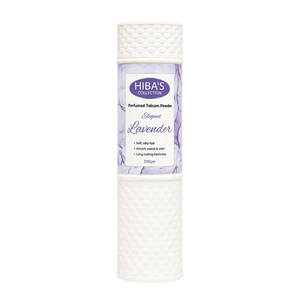 Hibas Collection Talcum Powder (Elegant Lavender) 125 gm