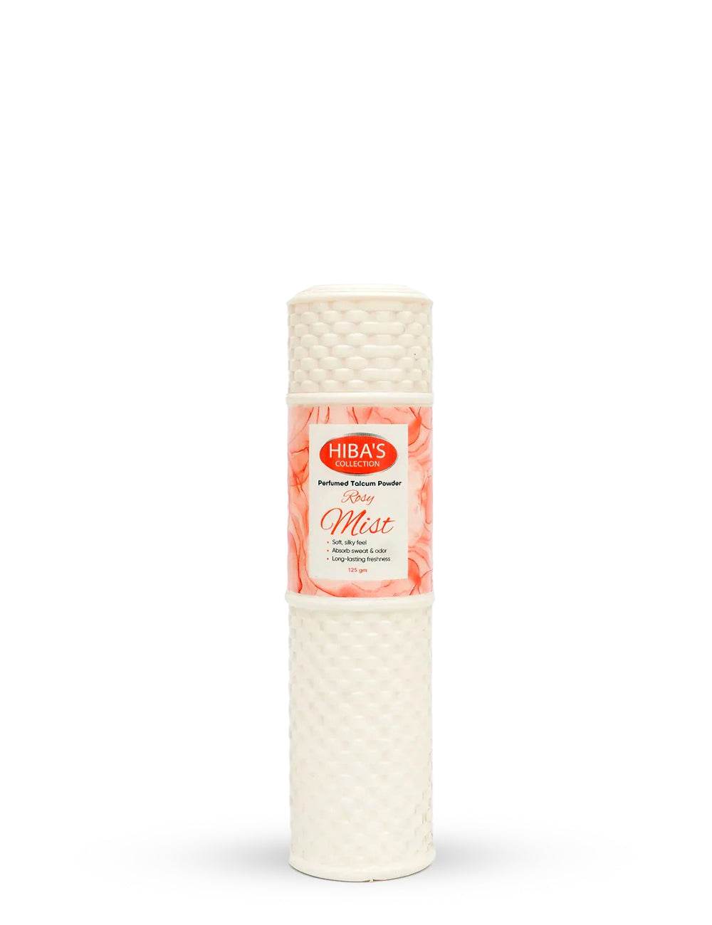 Hibas Collection Talcum Powder (Rosy Mist) 125 gm - Hiba's Collection