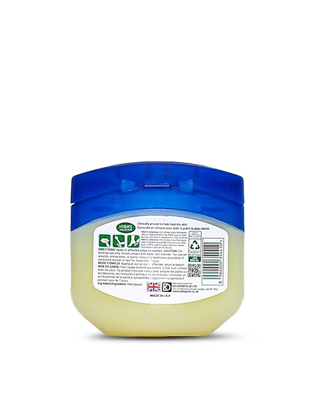 Hiba's Collection Petroleum Jelly (Vitamin E & Aloe vera 100ml)