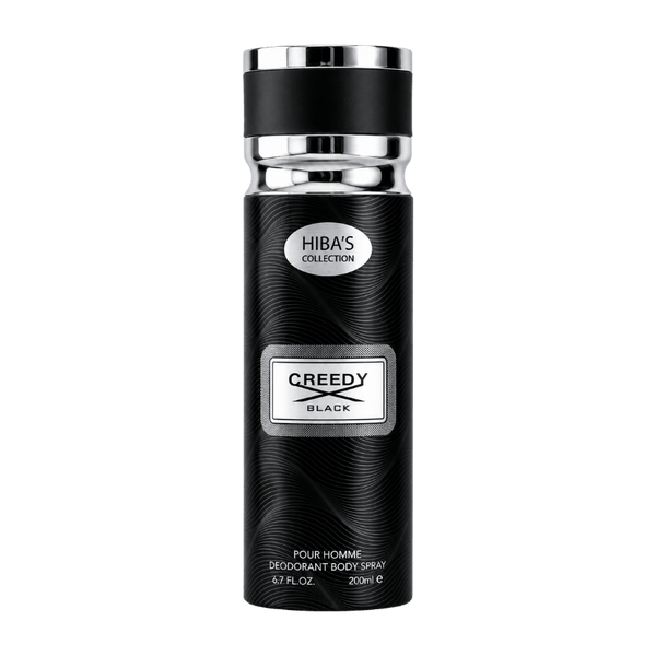 Hiba's Collection (Creedy Black Body Spray For Men) 200ml
