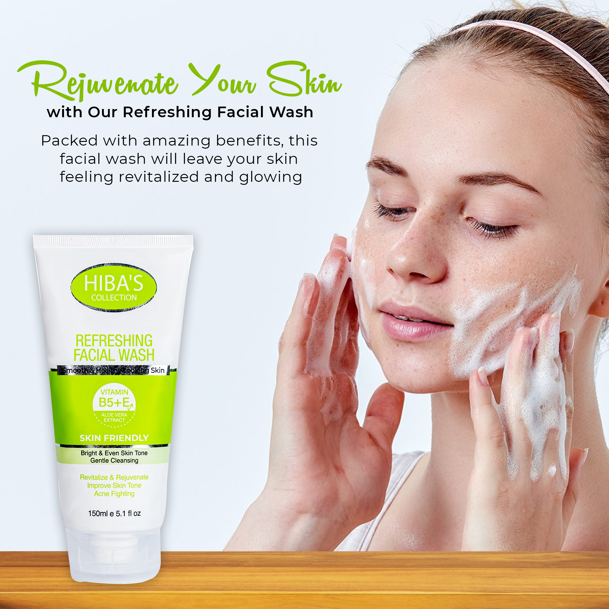 Hiba’s Refreshing Facial Wash 150ml